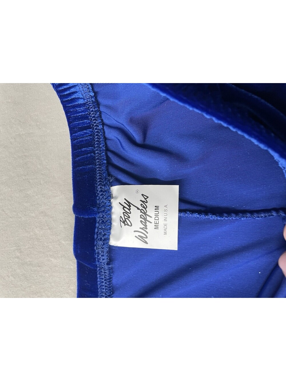 NEW Body Wrappers Footless Dance Pant Blue Glitter Size Medium - Picture 6 of 11